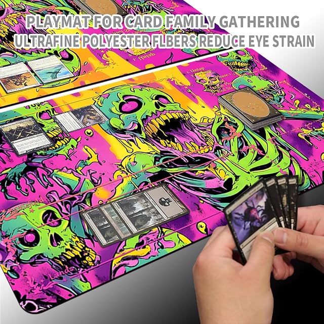 Foto 5 de 5 de MTG Spielmatte MTG PlayMat 60 cm x 35 cm Art Original Alfombra de juego TCG antideslizante con fondo de goma…