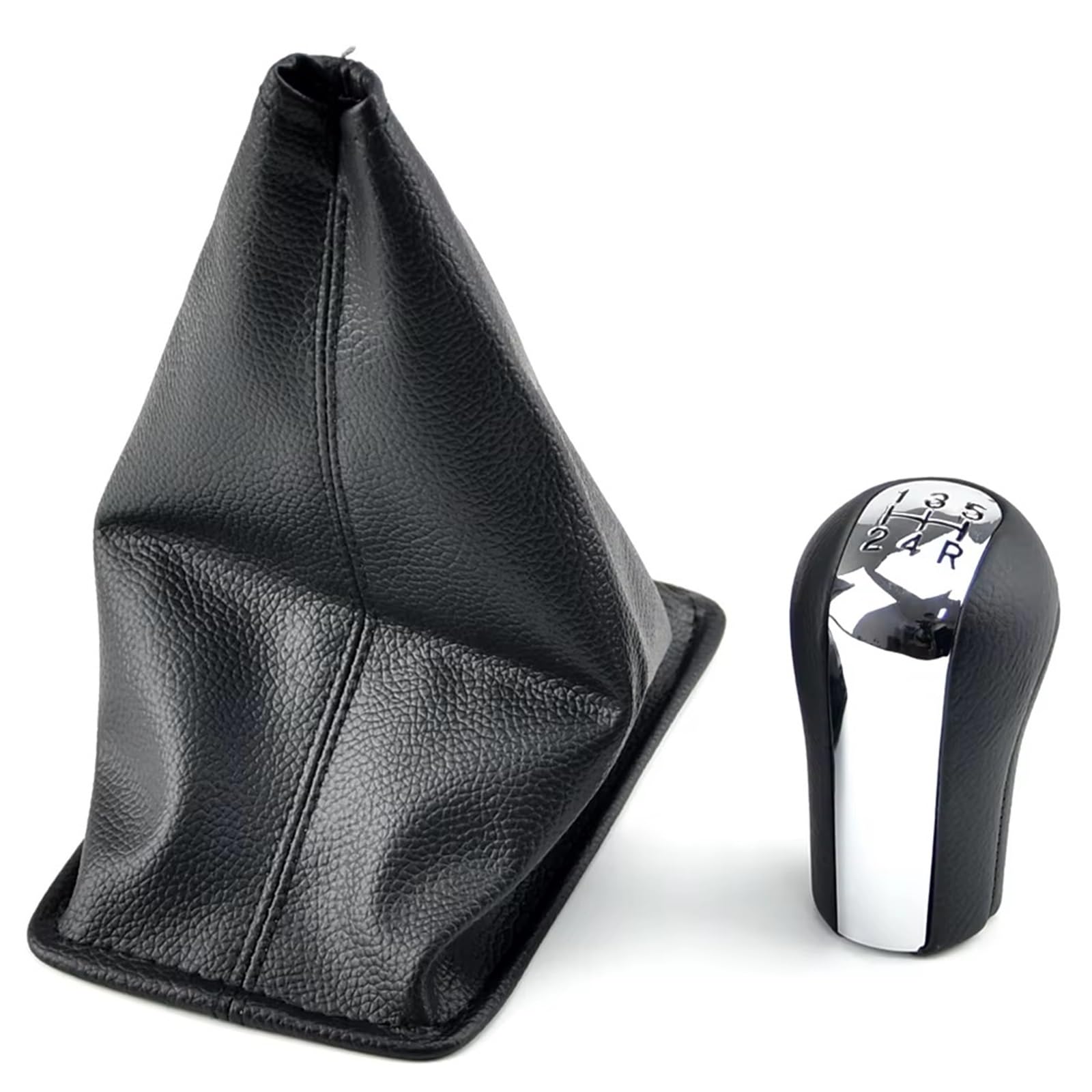 WSBOJXTH Gear Stick Compatible with Toyota for AVENSIS 1997-2008 for Yaris for VITZ 1999-2005 Manual 5 6 Speed Gear Shift Knob Dustproof Cover Gaitor Boot Collar(5 Speed 1)