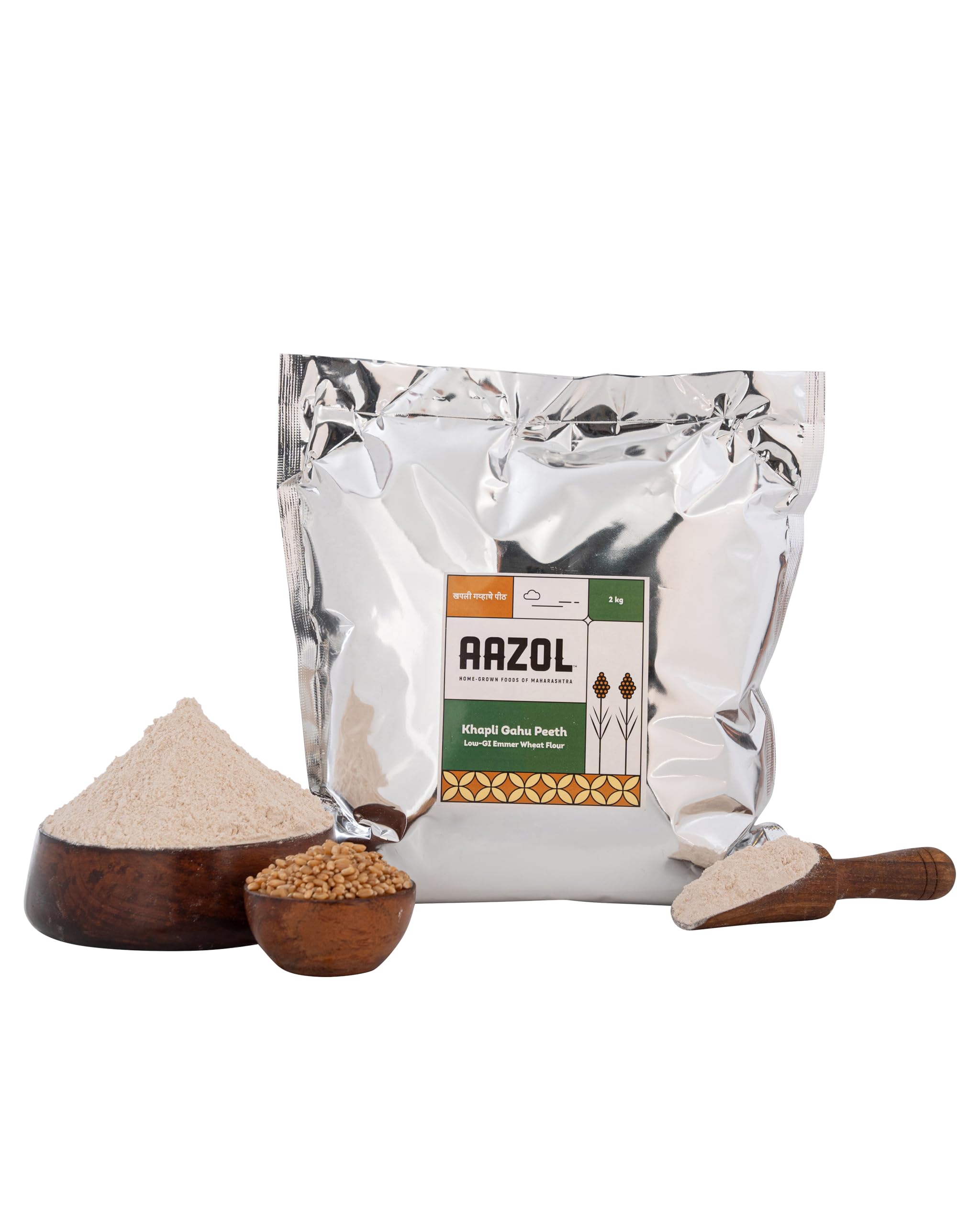 Aazol Khapli Atta: Emmer Wheat Flour - 2kg | Rich in Protein and Fibre | Good for Digestion | Helps Control Blood Sugar (B0C3HDKYP2) Amazon Price History, Amazon Price Tracker