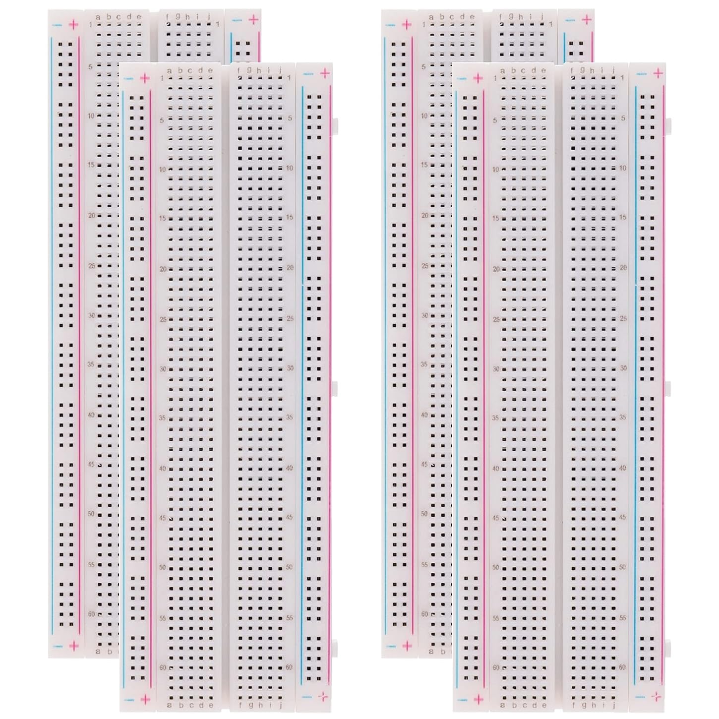 GTIWUNG 4 szt. Mini Breadboard, Arduino Steckbrett, bezołowiowa płyta Prototyp płyty do Arduino Jumper Kabel