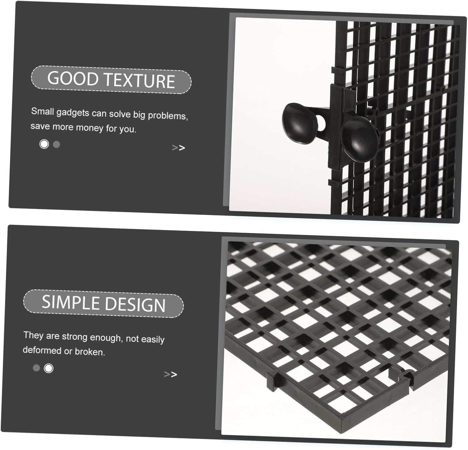 Mikikit 1 Set Fish Tank Divider Panel Durable Aquarium Separator with Jumping Net Covers Panels Each Suction Cups for Fish Isolation and Safety