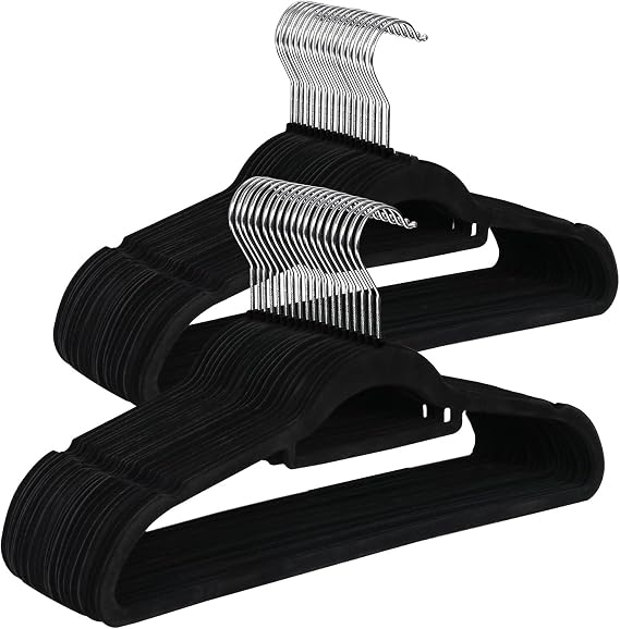 ZENY Velvet Hangers 100 Pack for Suits,Coats, Dress, Non Sli