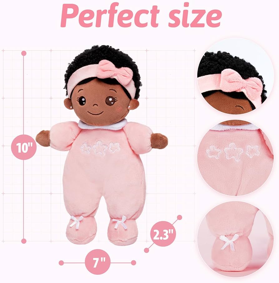 Amazon.com: OUOZZZ Black Baby Doll for 1 Year Old Girl Gifts
