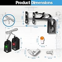 Vista 4 de Sensor de seguridad para 41A5034 Liftmaster Sears Chamberlain Craftsman Abridor de puerta de garaje con soportes (1 puerta)
