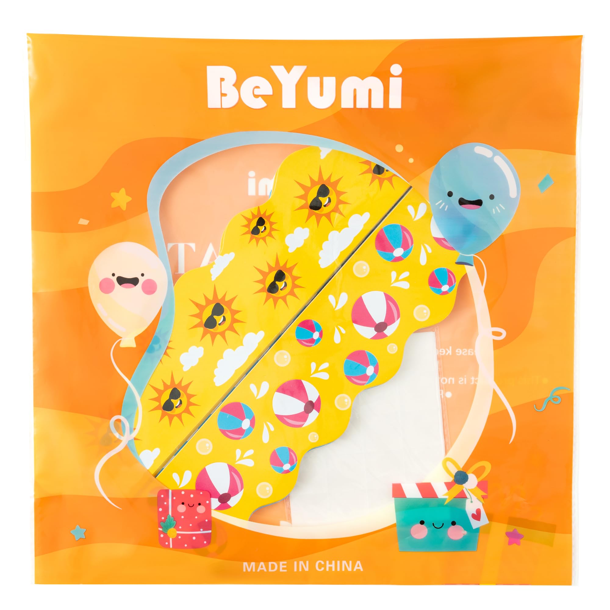 BeYumi Summer Beach Border Trim - 80Pcs Summer Wave Beach Pool