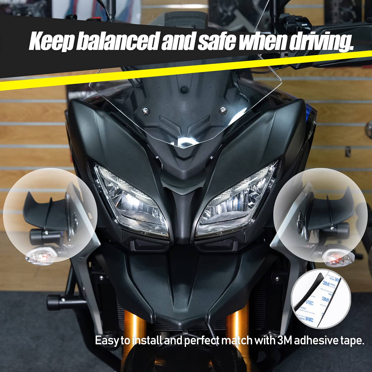 MDX CBR250RR フロントウイング Amazon | 適応CBR250RR G310R GSX-R 600 750 1000 Ninja 400 Z400 ZX