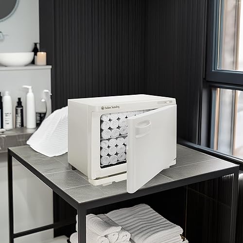 Vista 17 de Salon Sundry Gabinete profesional calentador de toallas calientes - Equipo de spa facial y salón - Negro