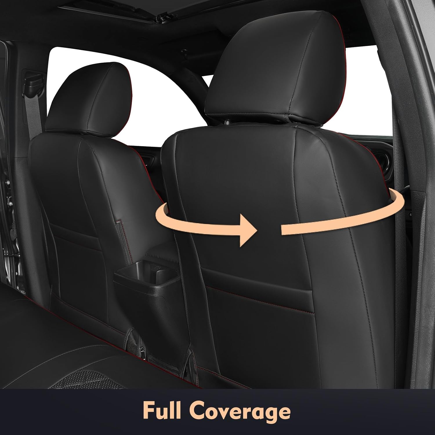 for Tacoma Seat Covers, Fit for Toyota Tacoma Seat Covers 2016-2023 2022 2021, Full Coverage, for Double/Crew Cab SR, SR5, Limited, TRD Pro, TRD Sport/Off-Road, Trail Special Edition