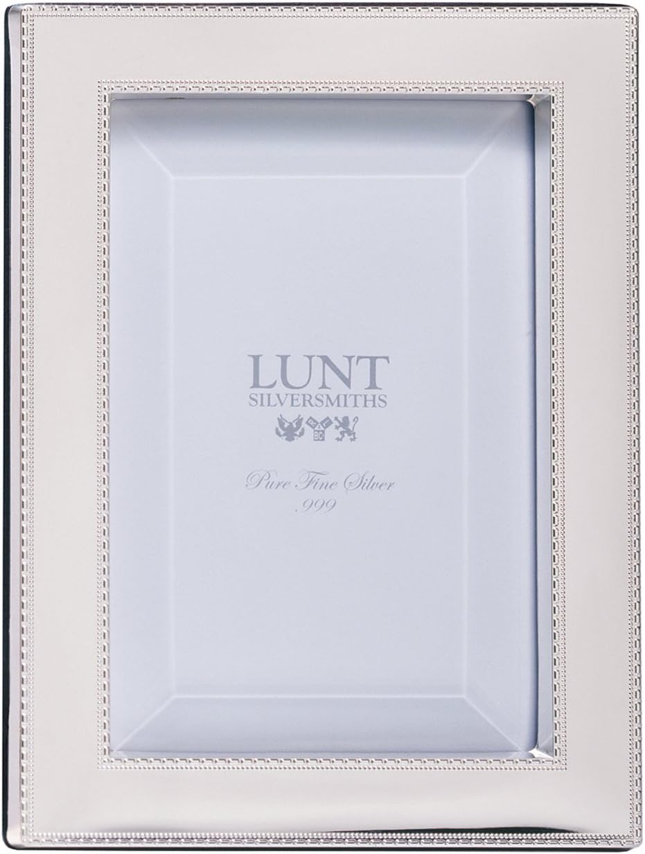 Lunt Bead Sterling Picture Frame, 5 by 7-Inch