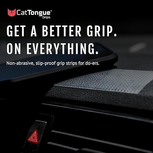Miniatura 2 de CatTongue - Paquete combinado de tiras de cinta de agarre no abrasivas, tiras antideslizantes impermeables resistentes para uso en interiores y