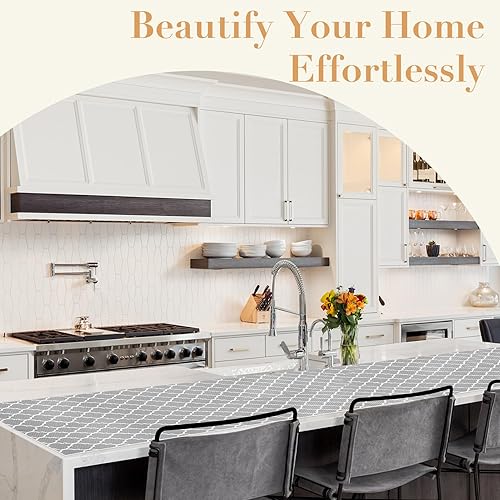 Miniatura 7 de Glotoch - Forro antideslizante mejorado para estantes con puntos, forro de cajón no adhesivo, revestimientos impermeables para armarios de cocina,