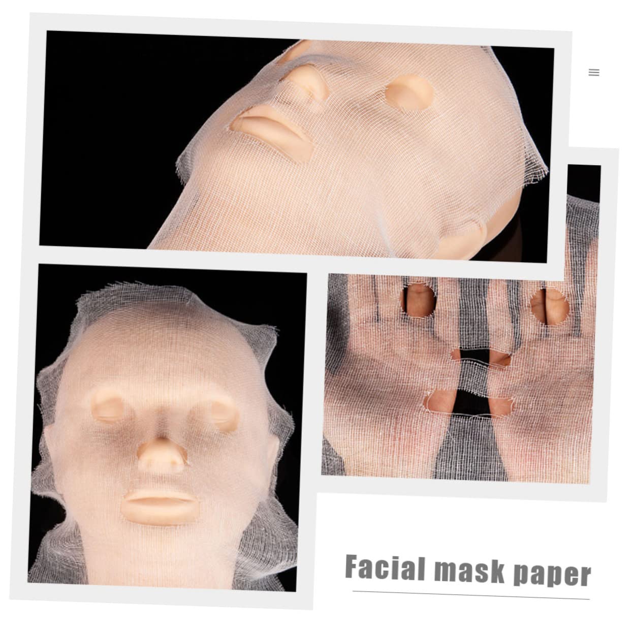 Healeved 400stücke Gesichtsmaske Vorgefertigte Für Feuchtigkeitsspendende Hautpflege Für -behandlungen Und Schönheitspflege