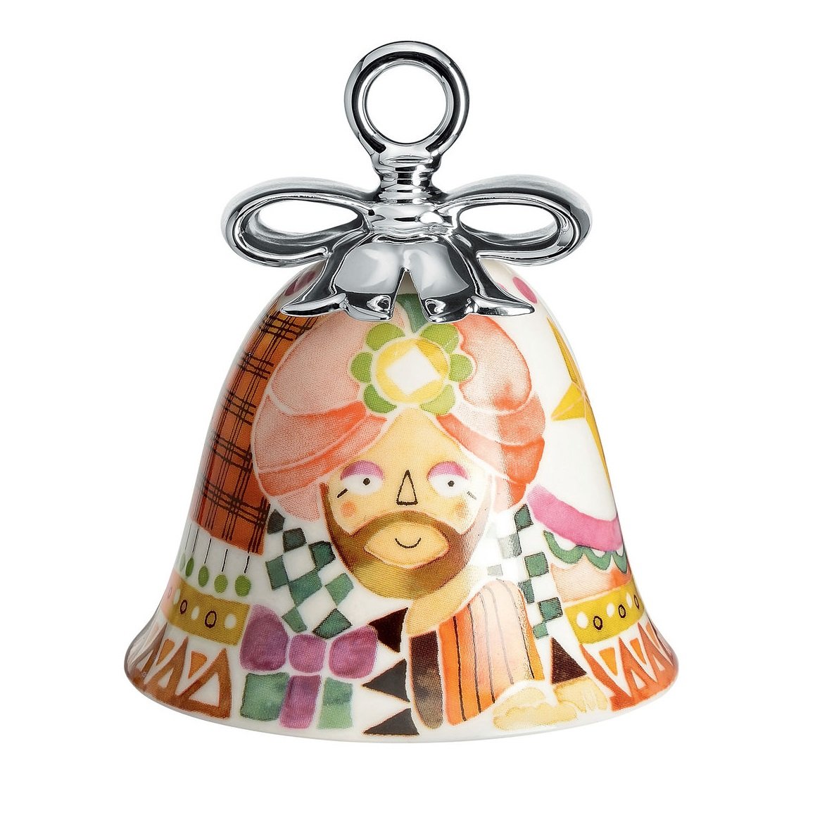 Alessi Multi-Colour Mw40 Christmas Decorated Porcelain, 7.2 X 7.2 X 8.5 Cm Size 8