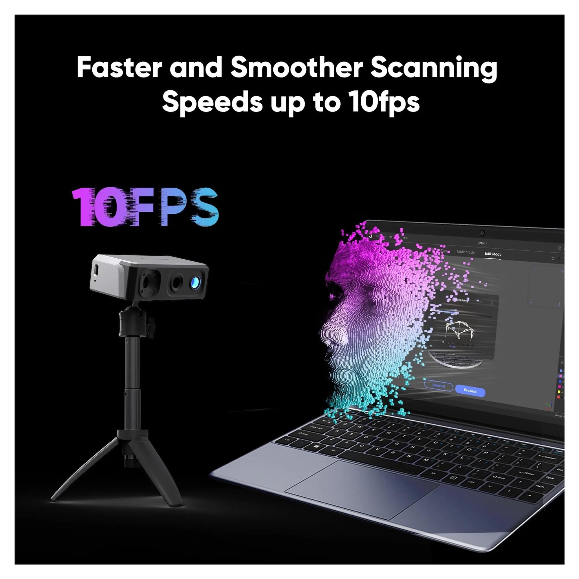 Seal Lite Handheld-3D-Scanner for 3D-Drucker, 0,02 mm hohe Detailgenauigkeit, 10 FPS Scangeschwindigkeit – Premium-Kit
