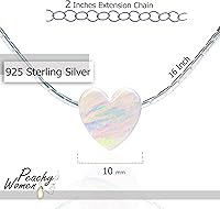 Vista 12 de Heart Opal Necklace