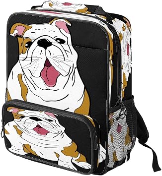 Mochila escolar casual con diseño de bulldog inglés, mochila multifuncional  para portátil, mochila para el día y libro : Amazon.com.mx: Electrónicos