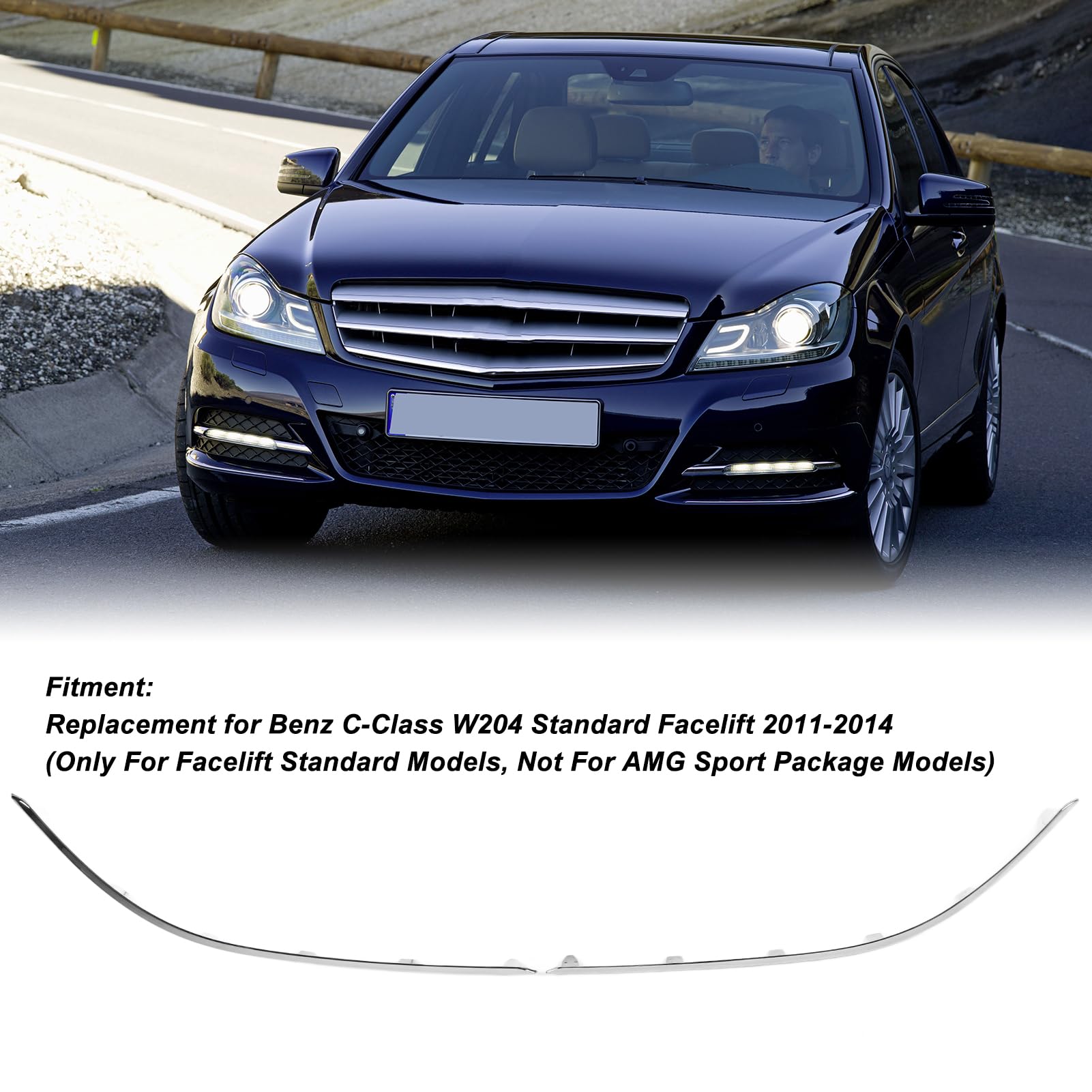 Moulure De Pare-chocs Avant Gauche, Chromée