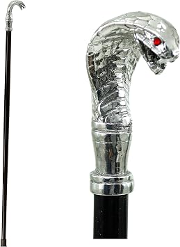 Solid & Luxury Walking Stick by Cavagnini - Handcrafted in Italy, Elegant Wood & Pewter Handle, Robust Cane for Men & Women