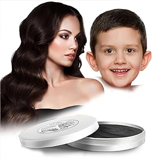 Black Hair Color Wax Washable, Temporary Hair Color Dye for Kids, Natural Instant Color Wax Hairstyle Cream Hair Pomades for Women & Men Party Cosplay Halloween, Gifts for Teens