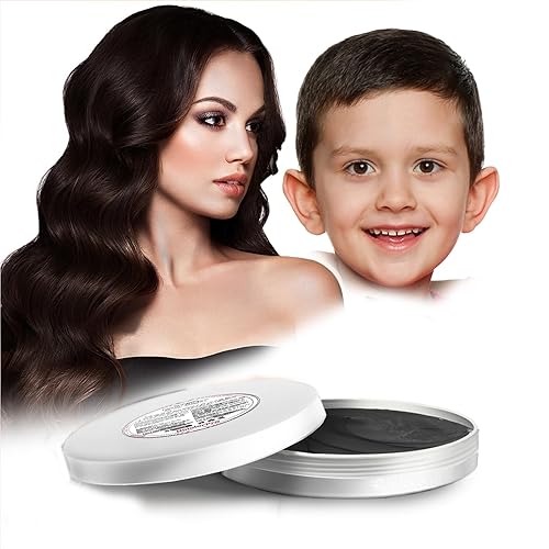 Black Hair Color Wax Washable, Temporary Hair Color Dye for
