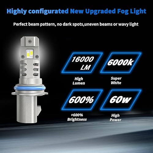 Miniatura 13 de Bombillas H4, luz antiniebla 9003/HB2, 6000K blanco frío, Plug and Play, IP67, paquete de 2