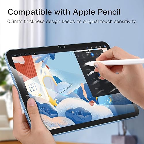 Miniatura 6 de Fintie Protector de pantalla para iPad (A16) de 11 generación de 11 pulgadas (2025), iPad de 10.9 pulgadas (2022), protector de pantalla de vidrio
