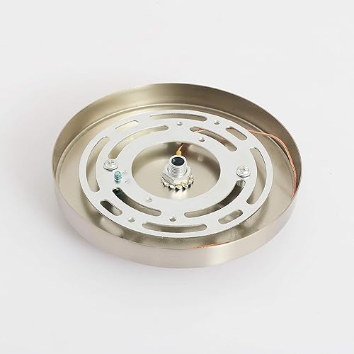 Miniatura 3 de BRIGHTTIA Kit moderno de toldo poco profundo de 5 pulgadas con herrajes, níquel cepillado, conversión de luz colgante para enchufar a cable duro,