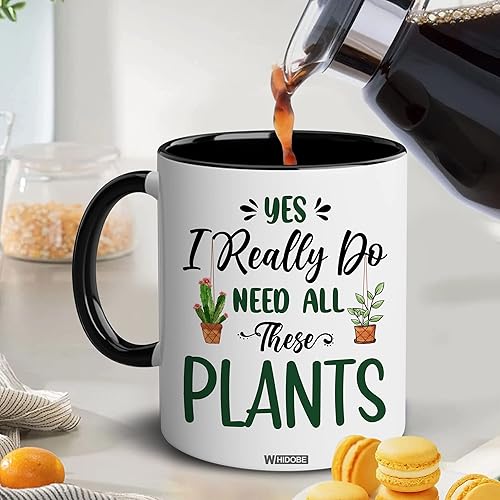 Miniatura 3 de WHIDOBE Regalos para jardineros, taza de jardinería, regalos de jardinería para mujeres, hombres, Yes I Really Do Need All These Plants taza, taza