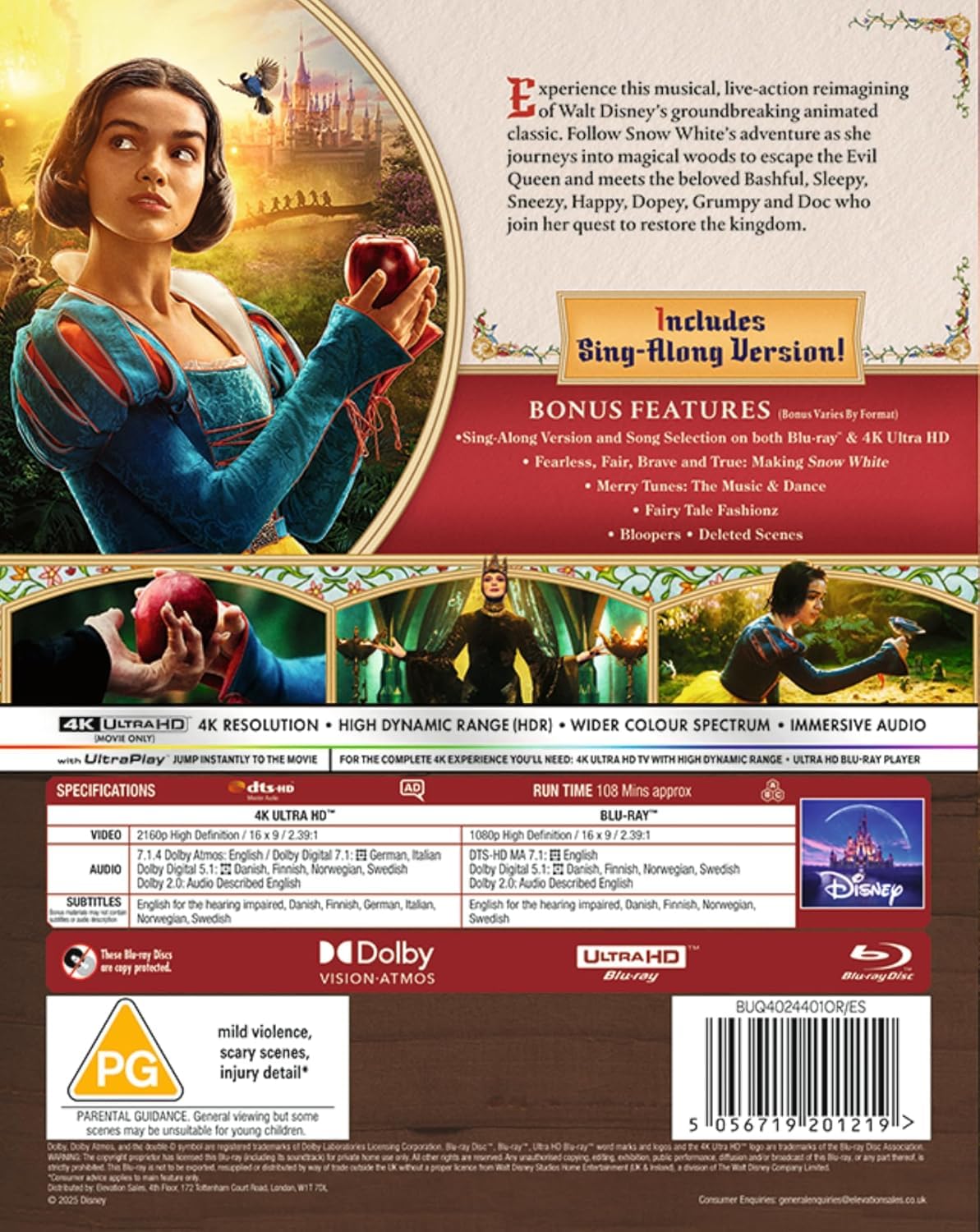 Disney's Snow White (2025) [4K UHD + Blu-ray]