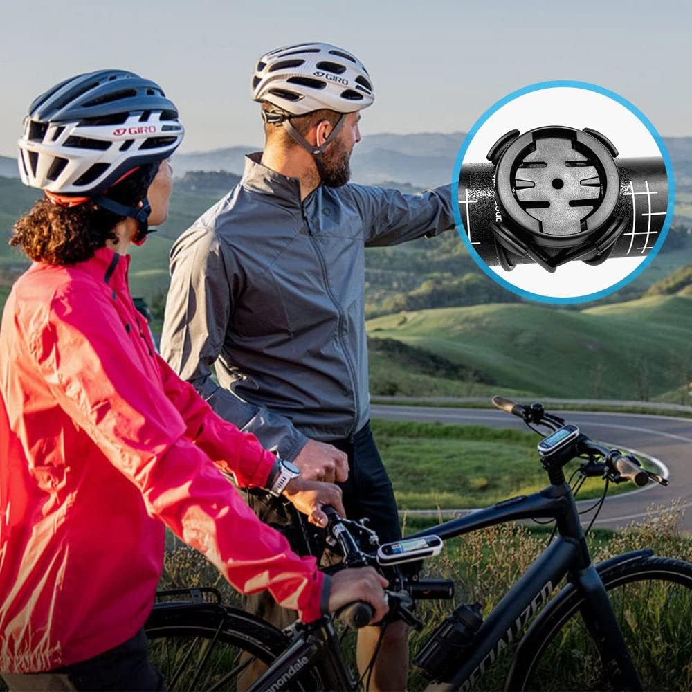 2 Pezzi Supporto per Computer da Bici per Garmin GPS Supporto Manubrio | per Cronometro da Bicicletta MTB Compatibile con Garmin Edge 130 200 500 510 520 530 800 810 1000 iGPSPORT iGS50 iGS618