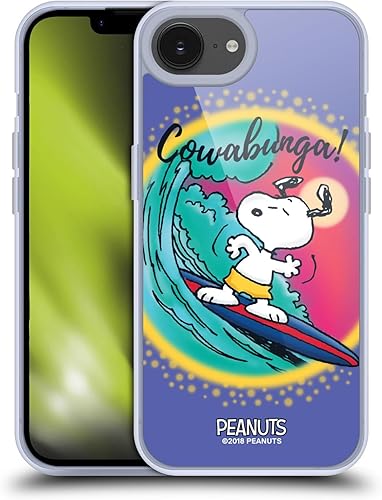 Vista 237 de Head Case Designs Funda de gel suave con licencia oficial de Peanuts I Love Pattern Snoopy Boardwalk Airbrush compatible con Apple iPhone 15