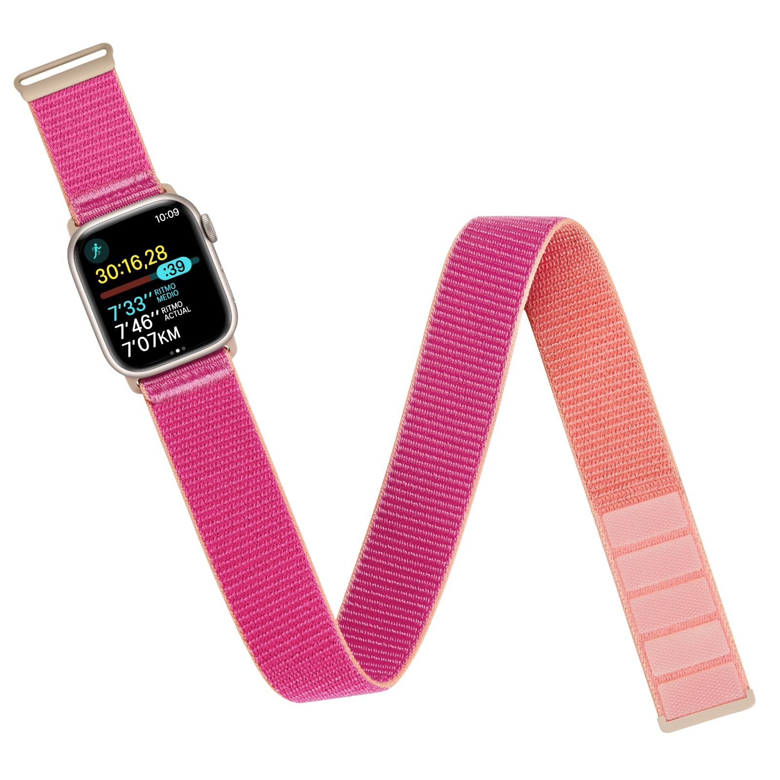 Arm/Ankle Band Compatible with Apple Watch 38mm 40mm 41mm 42mm 44mm 45mm 46mm 49mm for Women Men, Adjustable and Breathable Nylon Armband/Ankle Strap for iWatch SE3 2 1 Ultra Ultra2 Ultra3 Series 11 10 9 8 7 6 5 4 3 2 1