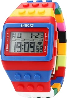 [エーエムピーエム24]AMPM24 ユニセックス ブロック アラーム デジタル ファッション LED バックライト スポーツウォッチ LED090