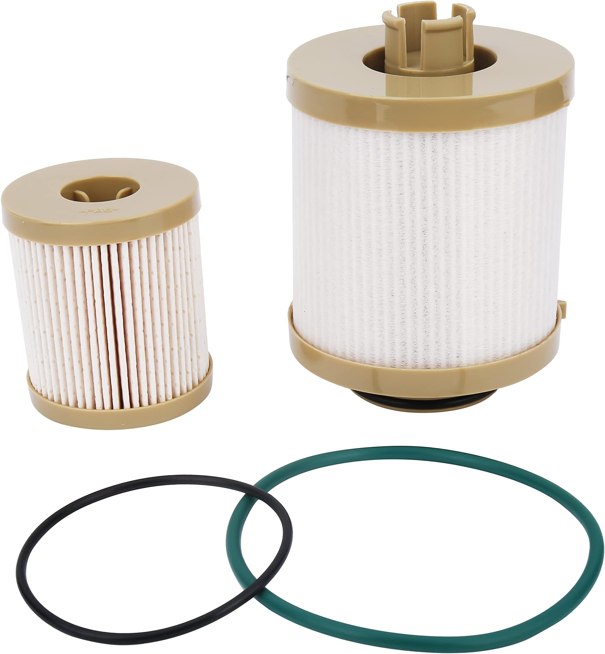 Replacement Fuel Filter - Compatible with Ford - 2003-2007 - F250, F350, F450, F550 Super Duty, Excursion - Replaces FD4616, 3C3Z9N184CB - 6.0L V8 Diesel Upper Fuel Bowl and Lower Lifter Pump Filter