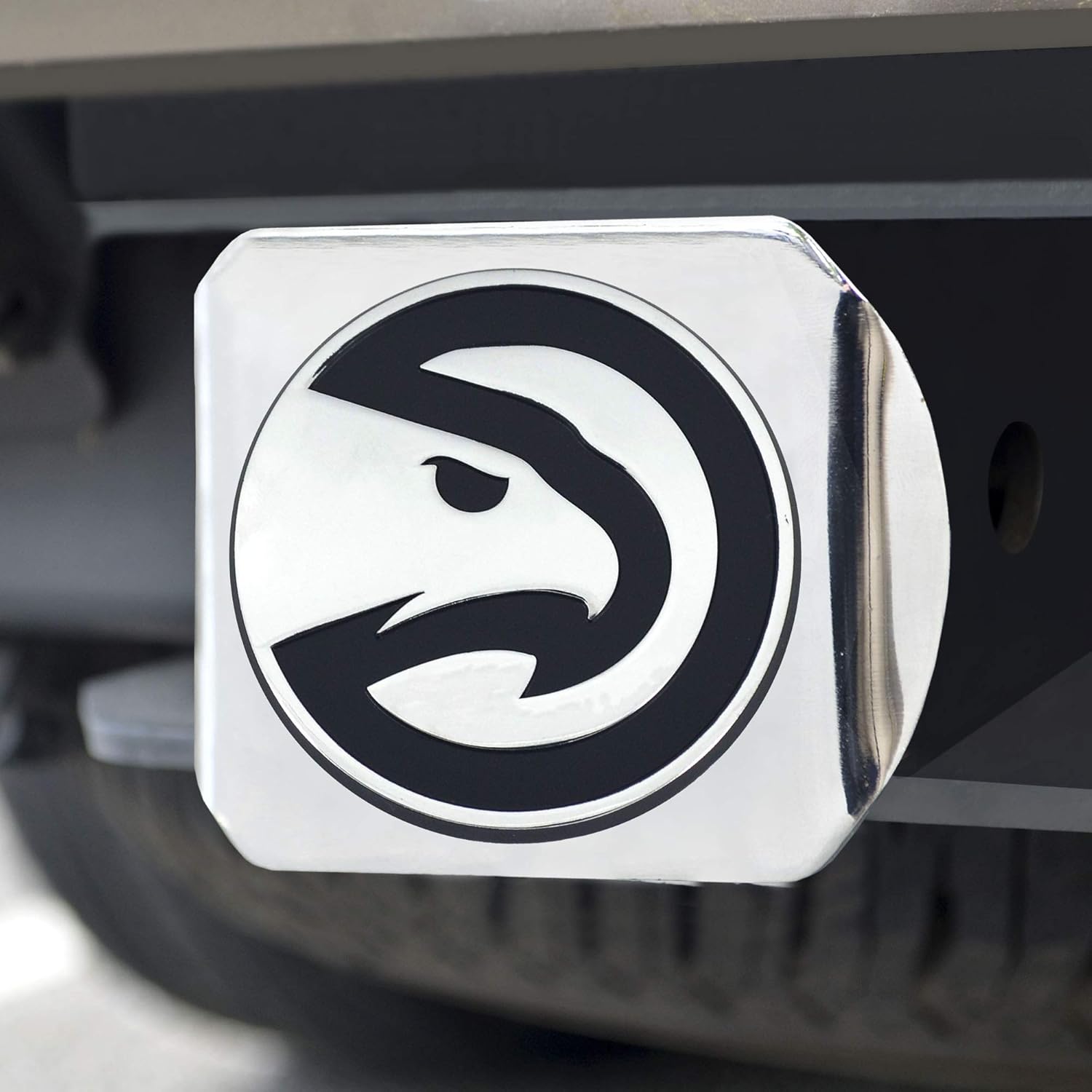FANMATS NBA Unisex-Adult Hitch Cover - Chrome