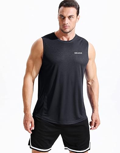 Miniatura 2 de NELEUS Camiseta sin mangas Dry Fit para hombre