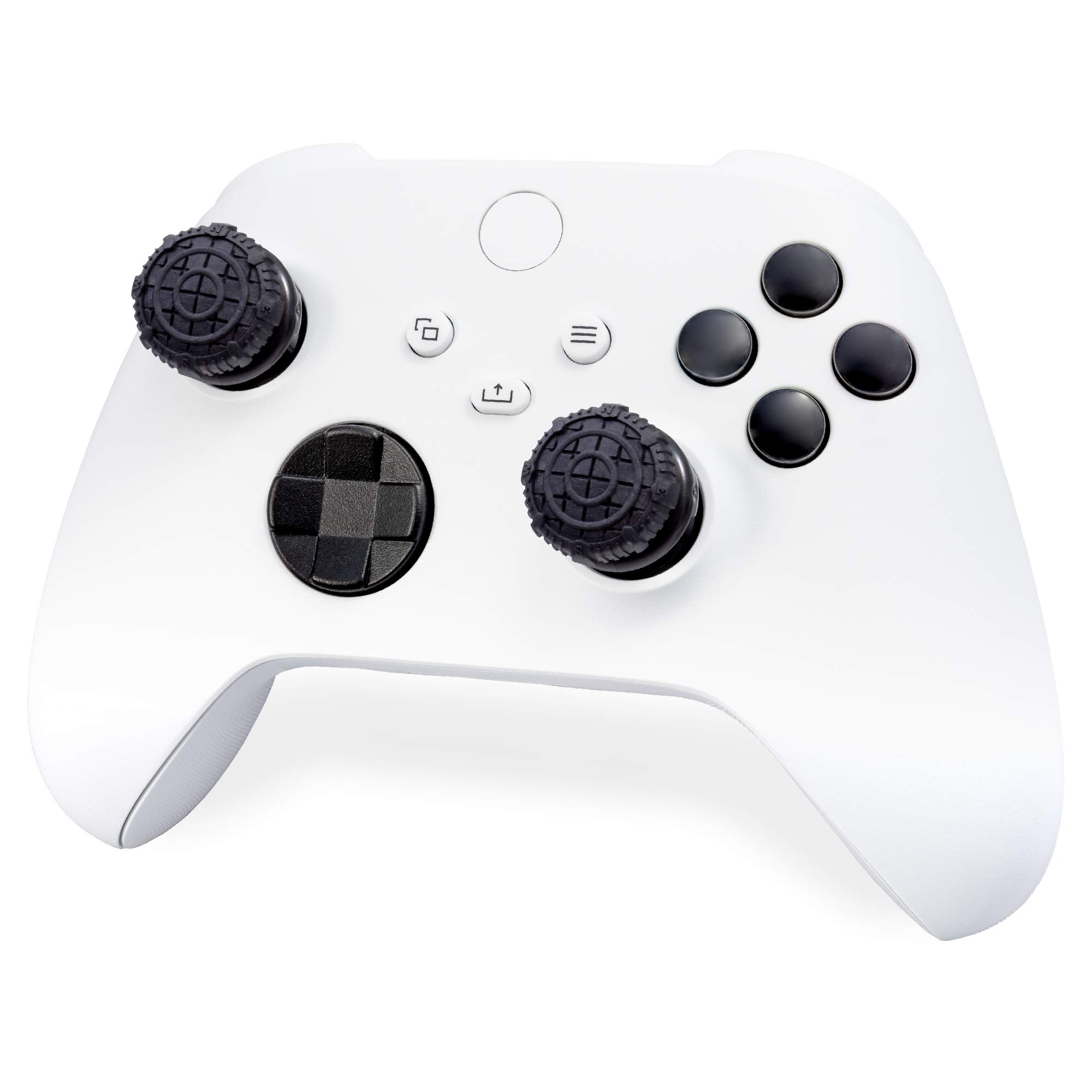 KontrolFreek FPS Freek Battle Royale Nightfall per Controller Xbox One e Xbox Series X | Performance Thumbsticks Copri Joystick di Gioco | 2 levette convesse alte (arrotondate) | Nero