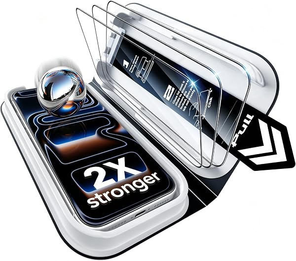 ESR 3 Pack for iPhone 17 Pro Max Screen Protector, Classic Clear