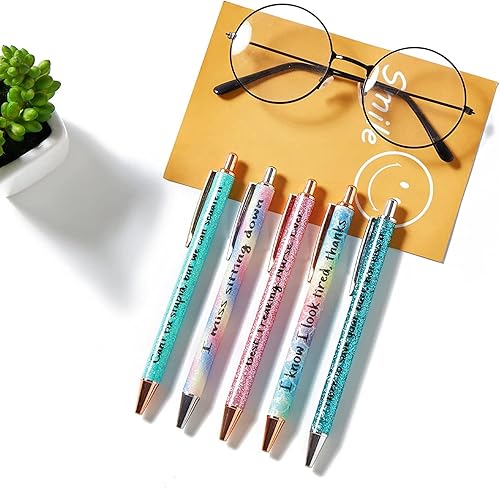 Miniatura 7 de MYHJL Juego de bolígrafos divertidos para enfermeras juego de bolígrafos divertidos con purpurina de primera calidad juego de bolígrafos novedosos