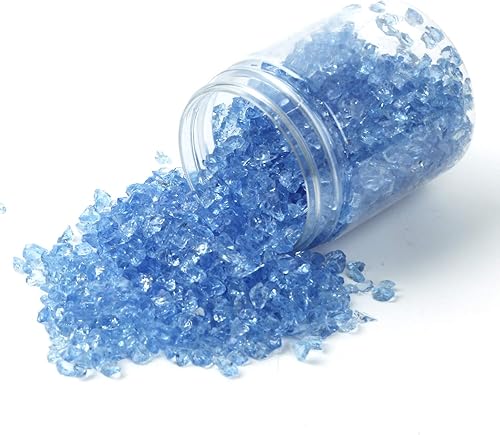 Miniatura 6 de Grava de vidrio reflectante de alto brillo, gemas de fuego, gotas de fuego, piedras de cristal de fuego, piedras para chimenea, pecera, acuario,