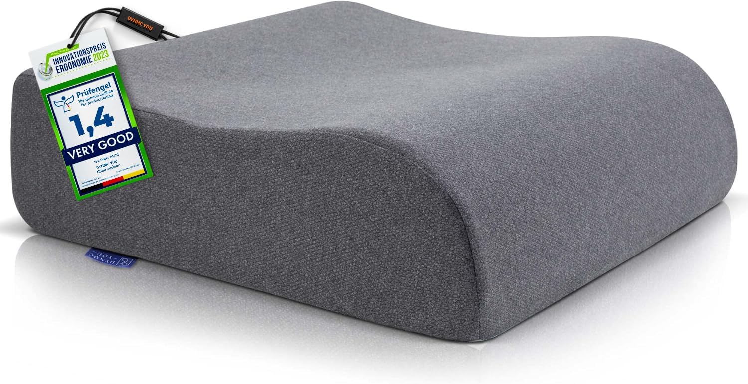 Cuscino Rialzo Sedia DYNMC - 40x40x13cm, Rivestimento OEKO-TEX, Antiscivolo - Foto 4