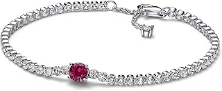 Pandora Red Round Sparkle Bracelet 925 Silver 592403C01