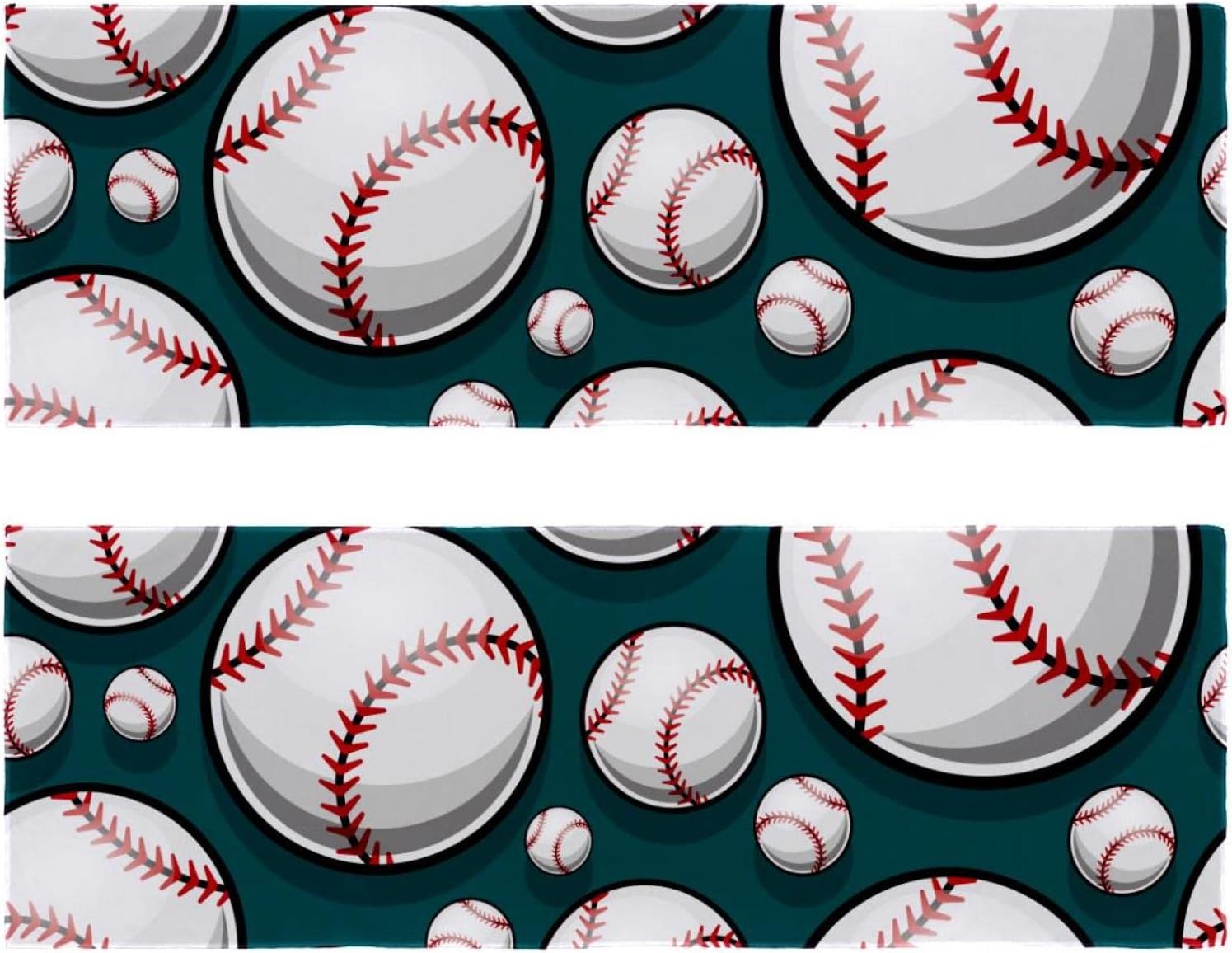 Baseball Softball Pattern Sports 2 Pieces Cooling Towels for Sweat, Sport Towels Quick Dry, Premium Microfiber Camping Towel Great for Outdoor Activities Beach : Sports & Outdoors