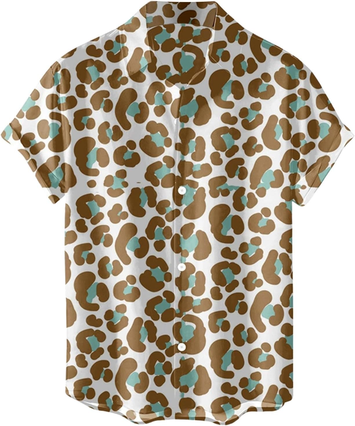 Hawaii-Hemd Herren Tropische Palmen - Kurzärmliges Sommerhemd Aloha Strandparty