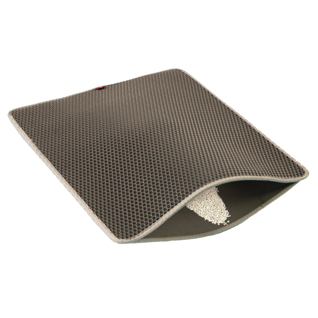 CanadianCat Company | Katzenklo Matte groß XXL, Katzenstreu Matte, Vorleger für Katzentoilette, Katzenmatte, Katzenstreumatte, anthrazit, 80 x 65 cm