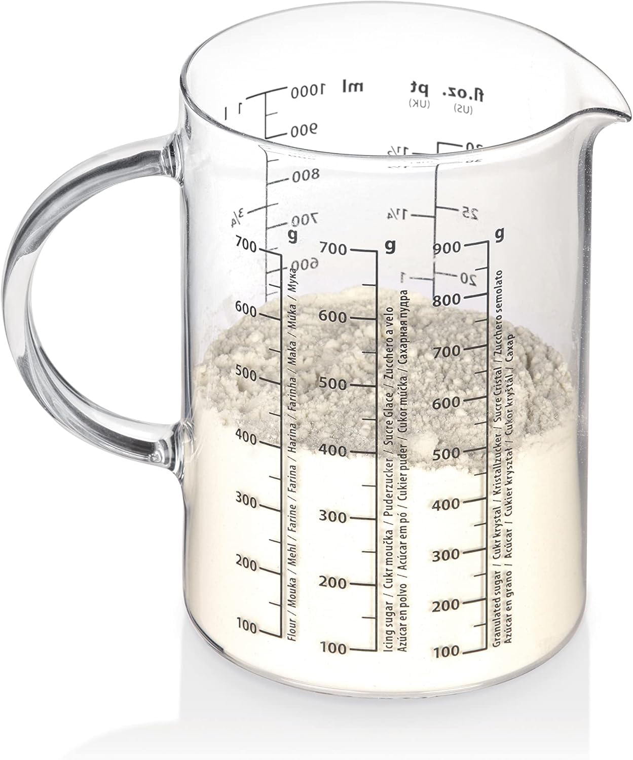 Tescoma 630434 Delicia Brocca in Vetro con Scala Graduata, 1.0 lt