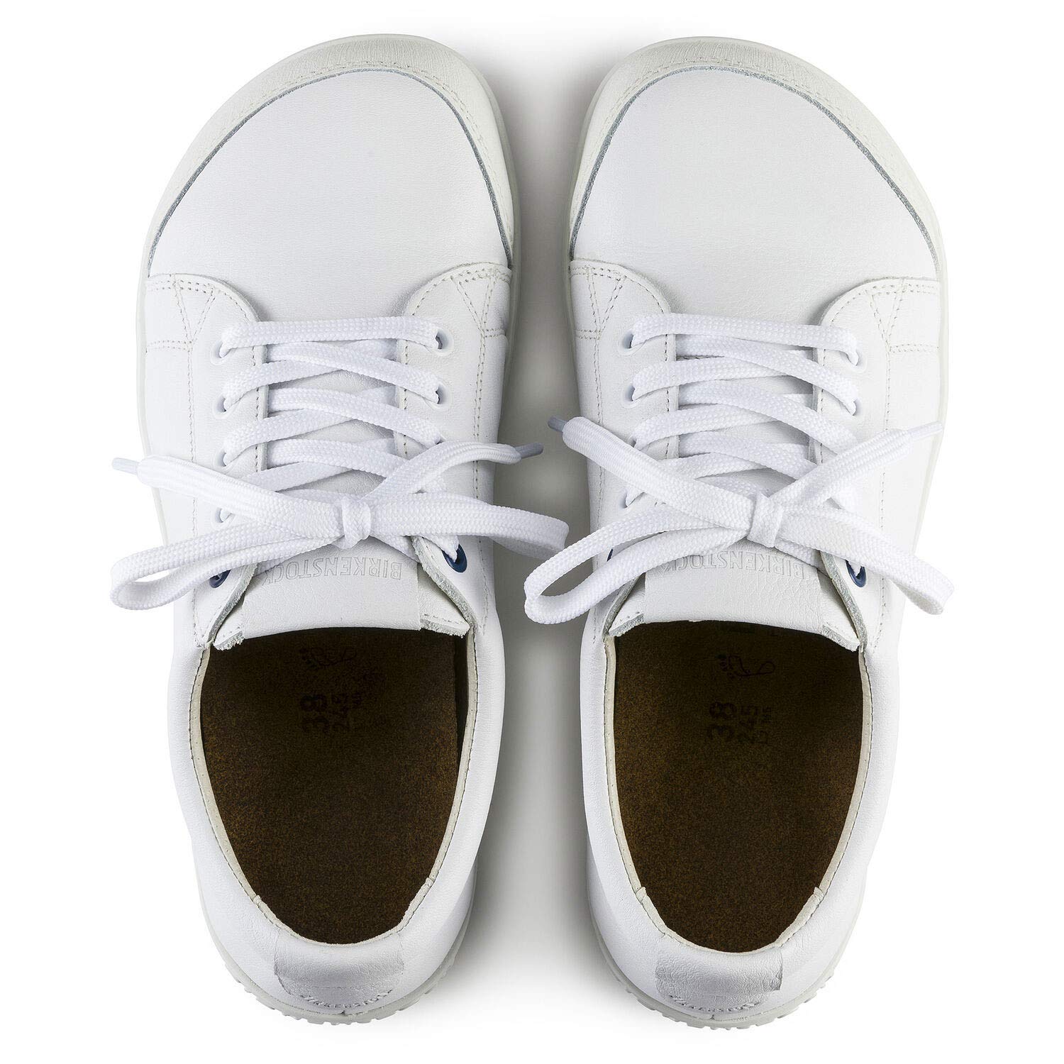 BIRKENSTOCK Zapato de seguridad con cordones clase S3 con puntera de acero antiestático, material exterior de piel, modelo QS 500 1011230, Blanco, 40 EU