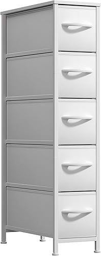 Miniatura 40 de Sorbus Torre estrecha con 4 cajones – Almacenamiento vertical para dormitorio, baño, lavandería, armarios y más, marco de acero, parte superior de