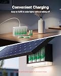 EBL 12-Pack 1300mAh Rechargeable AA Batteries, High Capacity Solar Batteries, 1.2V Pre-Charged for Outdoor & Home Devices, Fast Charging