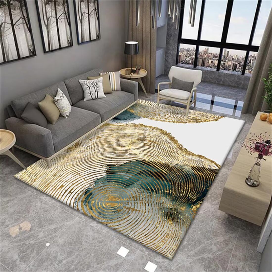 Tapis enfant fille 50X70CM idéal pour la déco de salon moderne